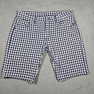 Levi’s 504 Shorts Men's Size 38 Blue Checkered Preppy Outdoor Retro Skater